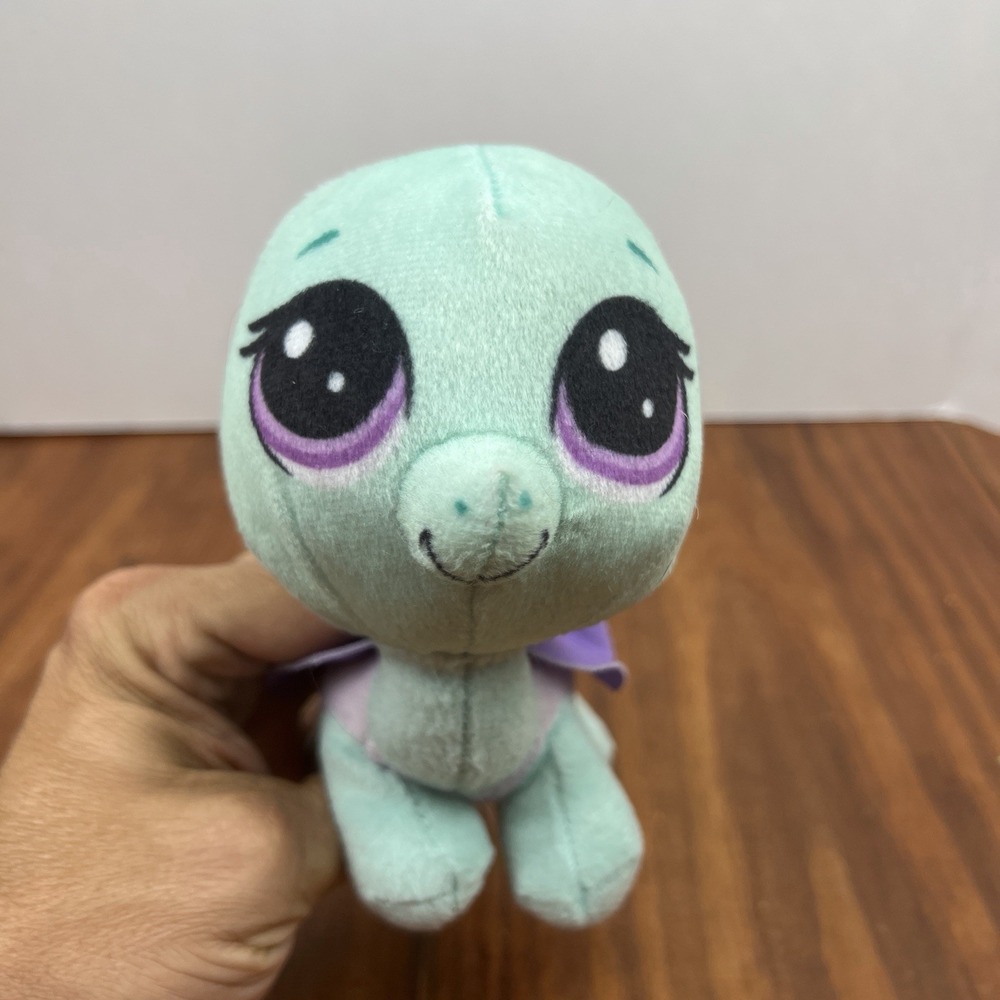 Littlest Pet Shop "Bev" Plush Toy Factory Green Turtle Stuffed‎ Doll 7" Tall - Picture 6 of 11